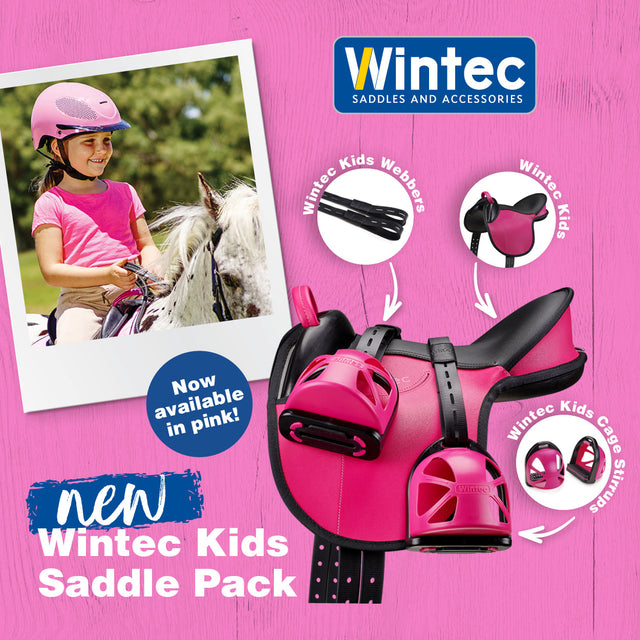 Wintec Kids Saddle Pack in pink