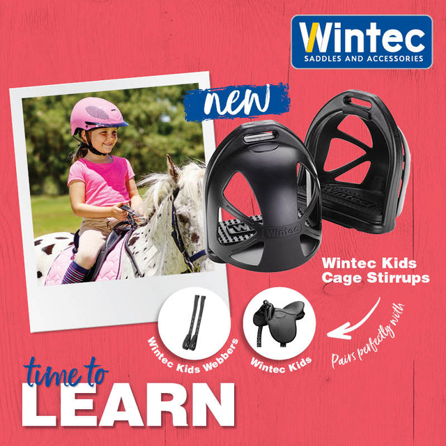 Wintec Kids Cage Stirrups in black