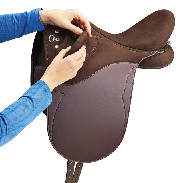 Wintec Pro Junior Stock adjustable blocks in brown